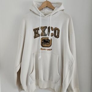 Vintage Exco Jeans Hoodie Sweatshirt Mens 2XL Y2K